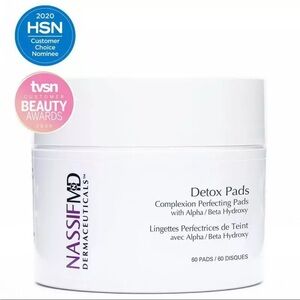 New! NassifMD Dermaceuticals Skincare Detox Pads Beauty Skincare 60 Pads